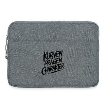 Curves shape character - Laptop bag 15" - heather grey - Front