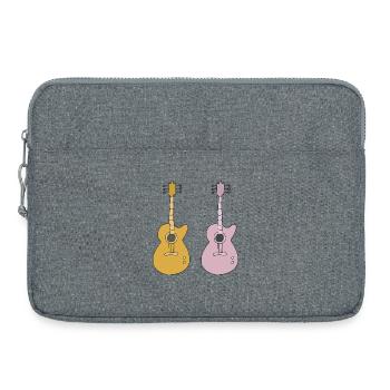 Two guitars - Laptop bag 15" - heather grey - Front