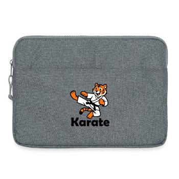 Karaté Tigre - Sacoche pour ordinateur portable 15 pouces - gris chiné - Devant