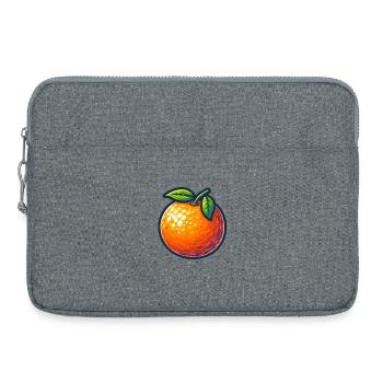 Vintage Bauernhof Zitrus Illustration - Laptoptasche 15" - Grau meliert - Vorne