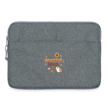 Design süße Hamster Liebe Illustration - Laptoptasche 15" - Grau meliert - Vorne