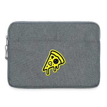Pizza icon - Laptop bag 15" - heather grey - Front