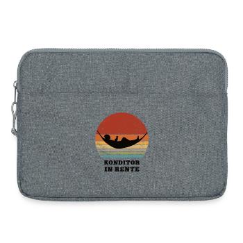 Prévoyance Confiseur Retraité Confiserie à la retraite Boulanger - Sacoche pour ordinateur portable 15 pouces - gris chiné - Devant