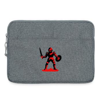 Roter Ritter - Laptoptasche 15" - Grau meliert - Vorne