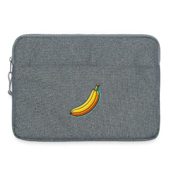Banane Neon Pop - Sacoche pour ordinateur portable 15 pouces - gris chiné - Devant