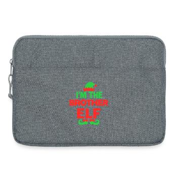 Je suis le frère elfe - Sacoche pour ordinateur portable 15 pouces - gris chiné - Devant