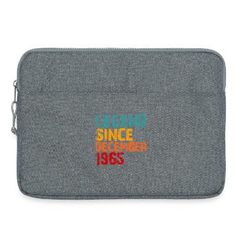 Legend 1965 Geschenke zum 60. Geburtstag für Männer Frauen 60 - Laptoptasche 15" - Grau meliert - Vorne