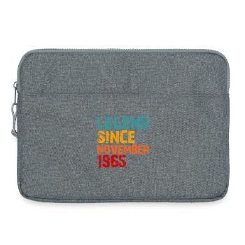 Legend 1965 Geschenke zum 60. Geburtstag für Männer Frauen 60 J - Laptoptasche 15" - Grau meliert - Vorne