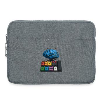 BRAIN PEDALBOARD – Ton & Sehen - Laptoptasche 15" - Grau meliert - Vorne
