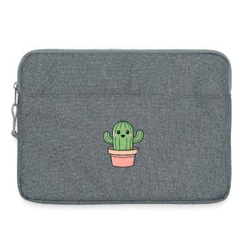 Cactus Sourire En Pot - Sacoche pour ordinateur portable 15 pouces - gris chiné - Devant