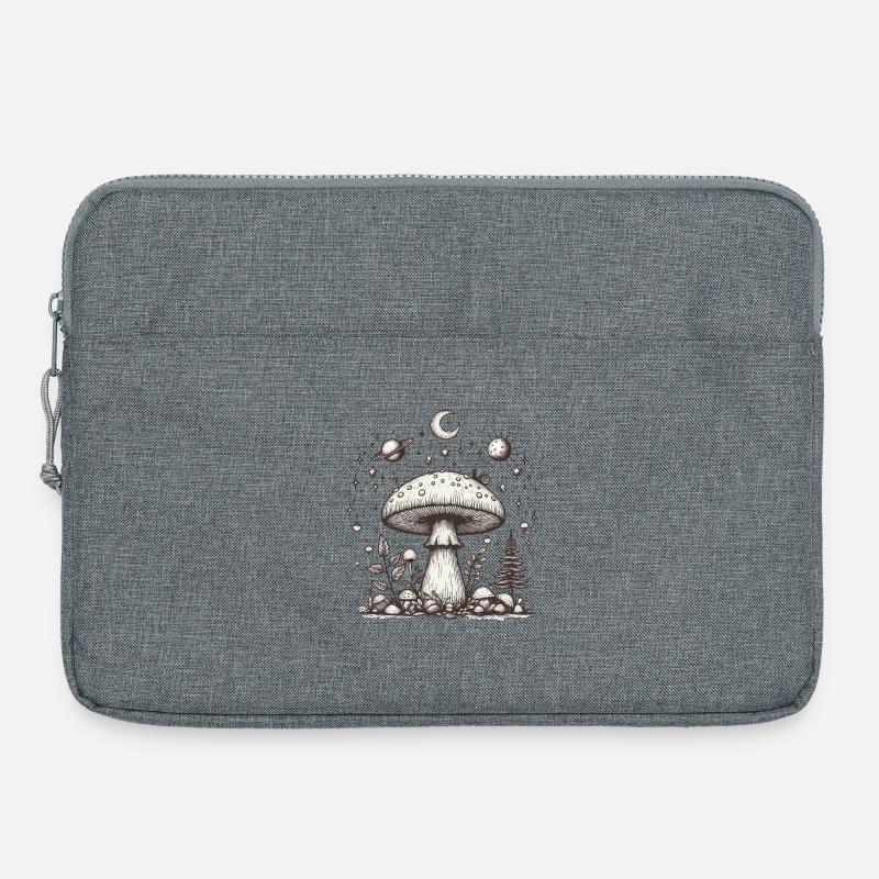 Psilo champignon crapaud - Sacoche pour ordinateur portable 15 pouces - gris chiné