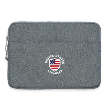 USA Arkansas Shield Design - Laptop bag 15" - heather grey - Front