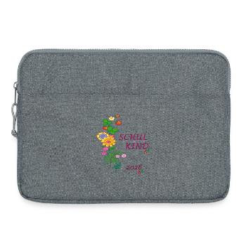 Schulkind  2026 - Laptoptasche 15" - Grau meliert - Vorne