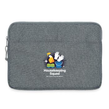 Conception de nettoyage amusante - Sacoche pour ordinateur portable 15 pouces - gris chiné - Devant