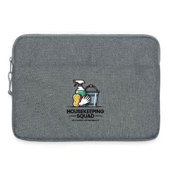 Conception de nettoyage amusante - Sacoche pour ordinateur portable 15 pouces - gris chiné - Devant