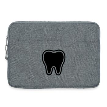 Zahn Symbol - Laptoptasche 15" - Grau meliert - Vorne
