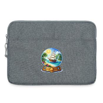 L’image sphérique du rêve du vaisseau - Sacoche pour ordinateur portable 15 pouces - gris chiné - Devant