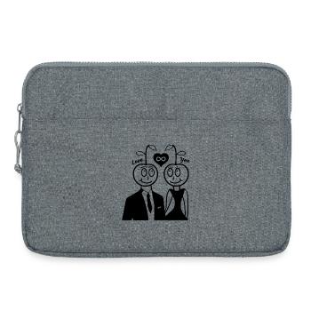 Happy Cherry - Couple Design - Laptop bag 15" - heather grey - Front