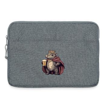 Armadillo Beer King - Laptop bag 15" - heather grey - Front