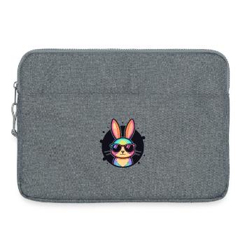 Regenbogenhase-Sonnenbrille - Laptoptasche 15" - Grau meliert - Vorne