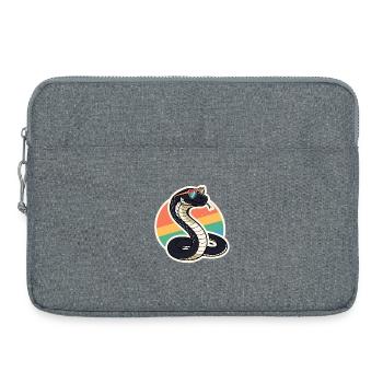 Retro Rainbow Cobra - Laptoptasche 15" - Grau meliert - Vorne