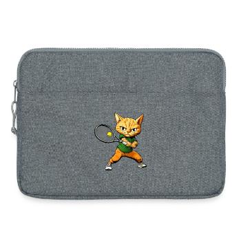 Tennis des chats - Sacoche pour ordinateur portable 15 pouces - gris chiné - Devant