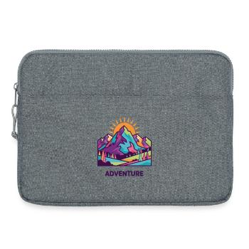 Aventure Sommitaire Vivante - Sacoche pour ordinateur portable 15 pouces - gris chiné - Devant