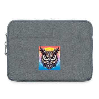 Eule - Laptoptasche 15" - Grau meliert - Vorne