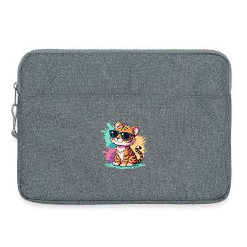 Tiger Splash Colorful Sunglasses - Laptop bag 15" - heather grey - Front