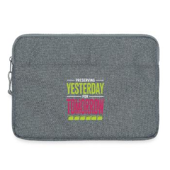 Preserving Yesterday for Tomorrow - Laptop bag 15" - heather grey - Front