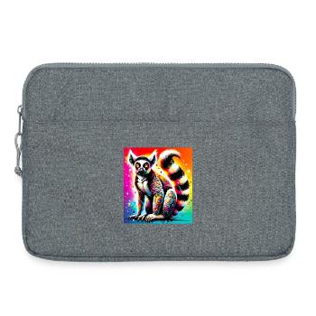 Lémurien - Sacoche pour ordinateur portable 15 pouces - gris chiné - Devant