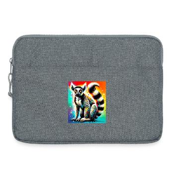 Lémurien - Sacoche pour ordinateur portable 15 pouces - gris chiné - Devant