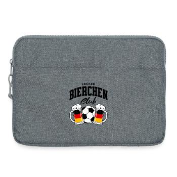 Lecker Bierchen Club Fußball Deutschland - Laptoptasche 15" - Grau meliert - Vorne