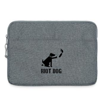chien anti-émeute - Sacoche pour ordinateur portable 15 pouces - gris chiné - Devant