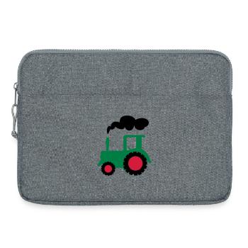 tracteur - Sacoche pour ordinateur portable 15 pouces - gris chiné - Devant