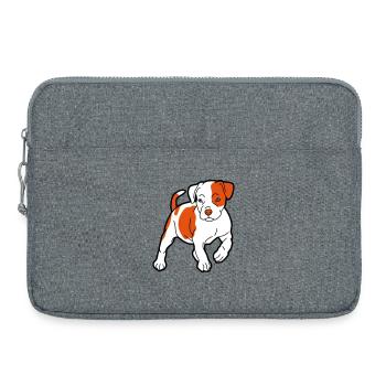 american staffordshire terrier - Laptop bag 15" - heather grey - Front