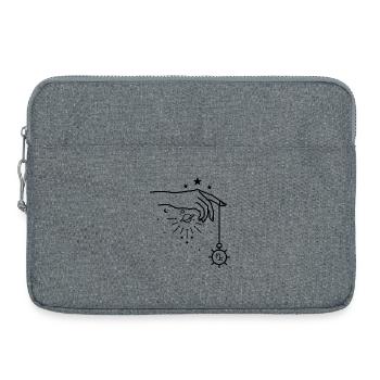 Astrologie du zodiaque Capricorne - Sacoche pour ordinateur portable 15 pouces - gris chiné - Devant