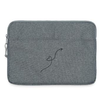 Heart Arrow - Laptop bag 15" - heather grey - Front