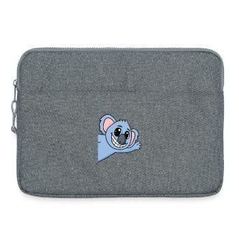 Koala Gruß Begrüßung Koalabär - Laptoptasche 15" - Grau meliert - Vorne