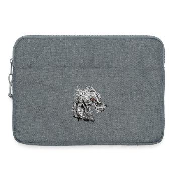 Tête de dragon mystique astucieusement conçue - Sacoche pour ordinateur portable 15 pouces - gris chiné - Devant