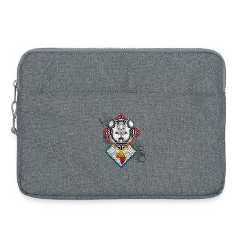 Hyena Chart Africa - Laptop bag 15" - heather grey - Front