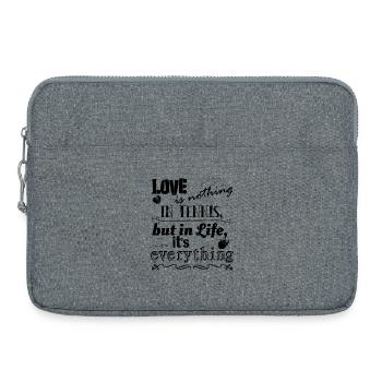 L’amour n’est rien dans le Tennis beau Design - Sacoche pour ordinateur portable 15 pouces - gris chiné - Devant