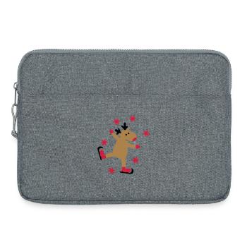 Super autocollant pour Noël - Sacoche pour ordinateur portable 15 pouces - gris chiné - Devant