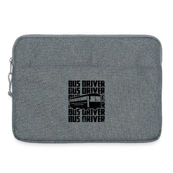 bus driver - Laptop bag 15" - heather grey - Front