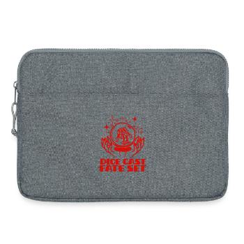The die is cast, fate is sealed - Laptop bag 15" - heather grey - Front