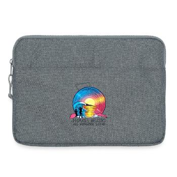 Musique house - Sacoche pour ordinateur portable 15 pouces - gris chiné - Devant