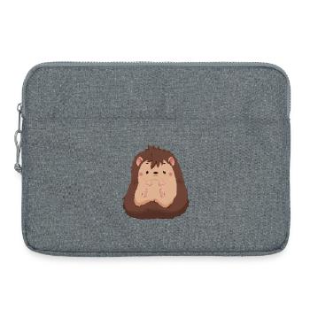 Hedgehog - Laptop bag 15" - heather grey - Front