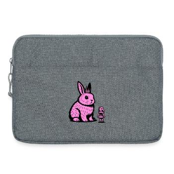 Bunny Princess - Laptop bag 15" - heather grey - Front