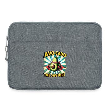 Avo-Cado the Savior - Laptop bag 15" - heather grey - Front