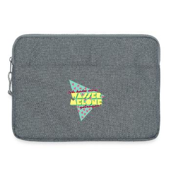 80s Dancing: I Carried a Watermelon - Laptop bag 15" - heather grey - Front